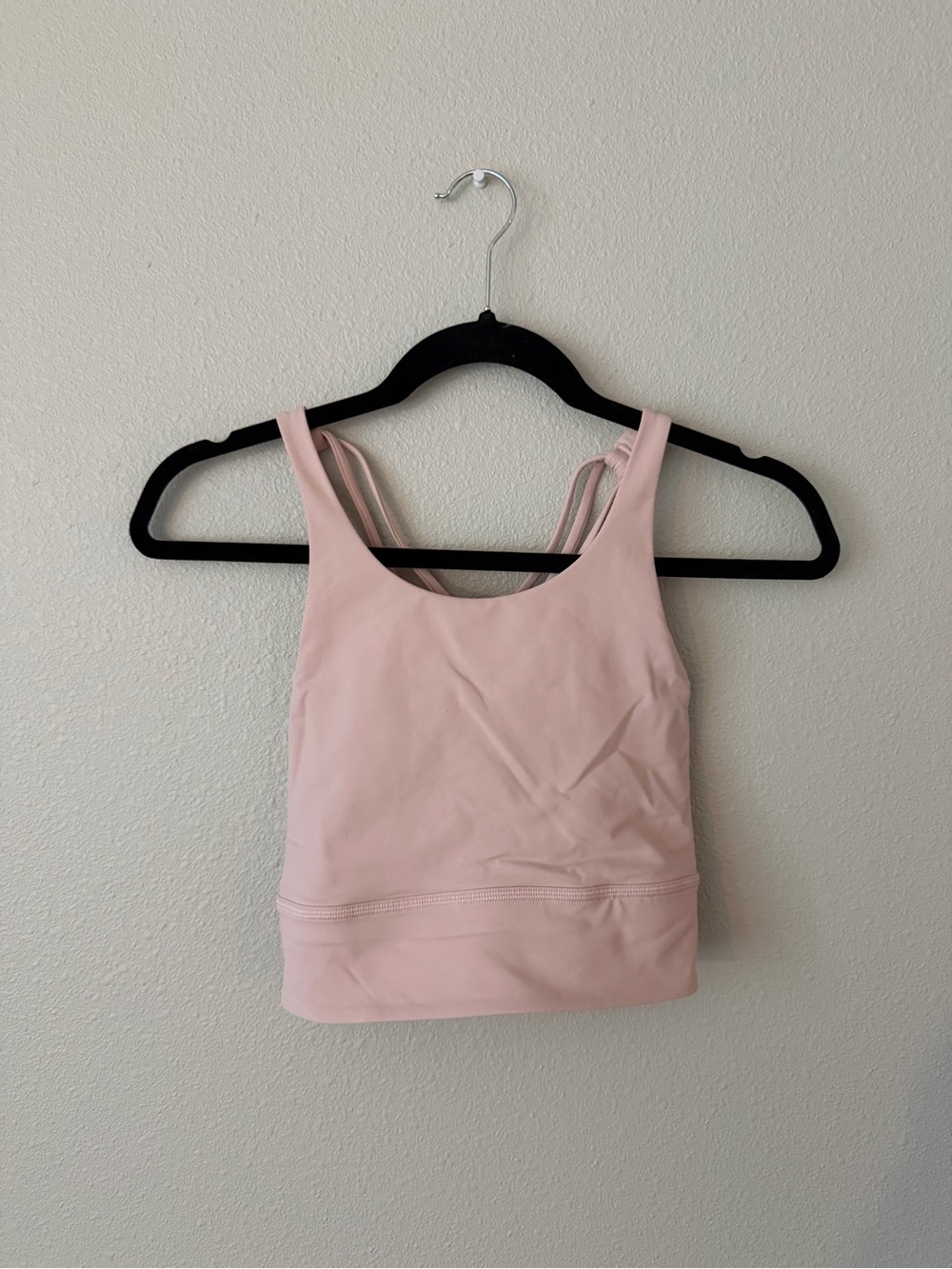 Lululemon Free to Be Wild Longline Sports Bra Light Pink Size 8